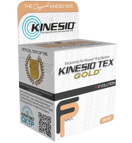 Kinesio Tex Tape, Water Repellent, 1 X 16.4', 2 Rolls/Pkg, Beig