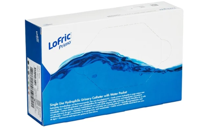 LoFric Primo Hydrophilic PVC Catheter - 16 - 16FR 120/BX