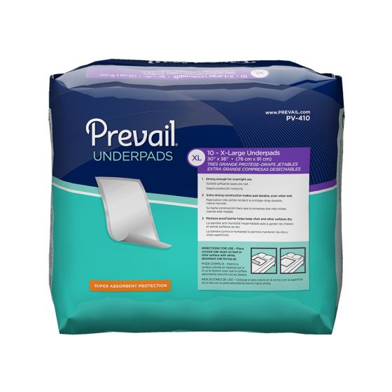 Prevail Underpads - 30 x 36 - 30 x 36 - Pack of 10