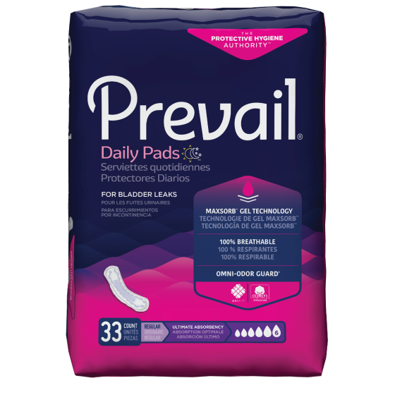 Prevail®  Bladder Control Pad - Ultimate Absorbency