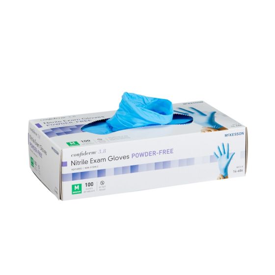 McKesson Confiderm® 3.8 Nitrile Exam Glove, Blue