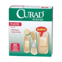 CURAD Adhesive Plastic Strips - Plastic Assorted (shown) - Case of 1920