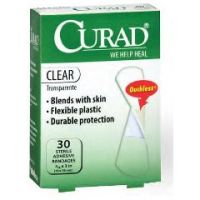 CURAD Clear 3⁄4 x 3 Adhesive Bandages - Case of 576