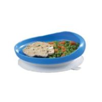 Scoop plate with suction cup base
