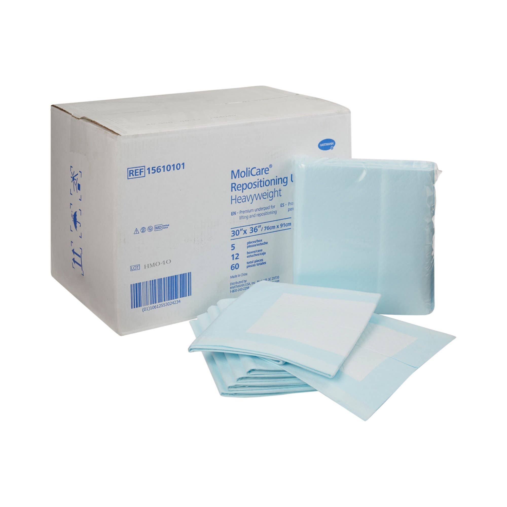 MoliCare Positioning Underpad, 30 x 36 Inch - CS/60