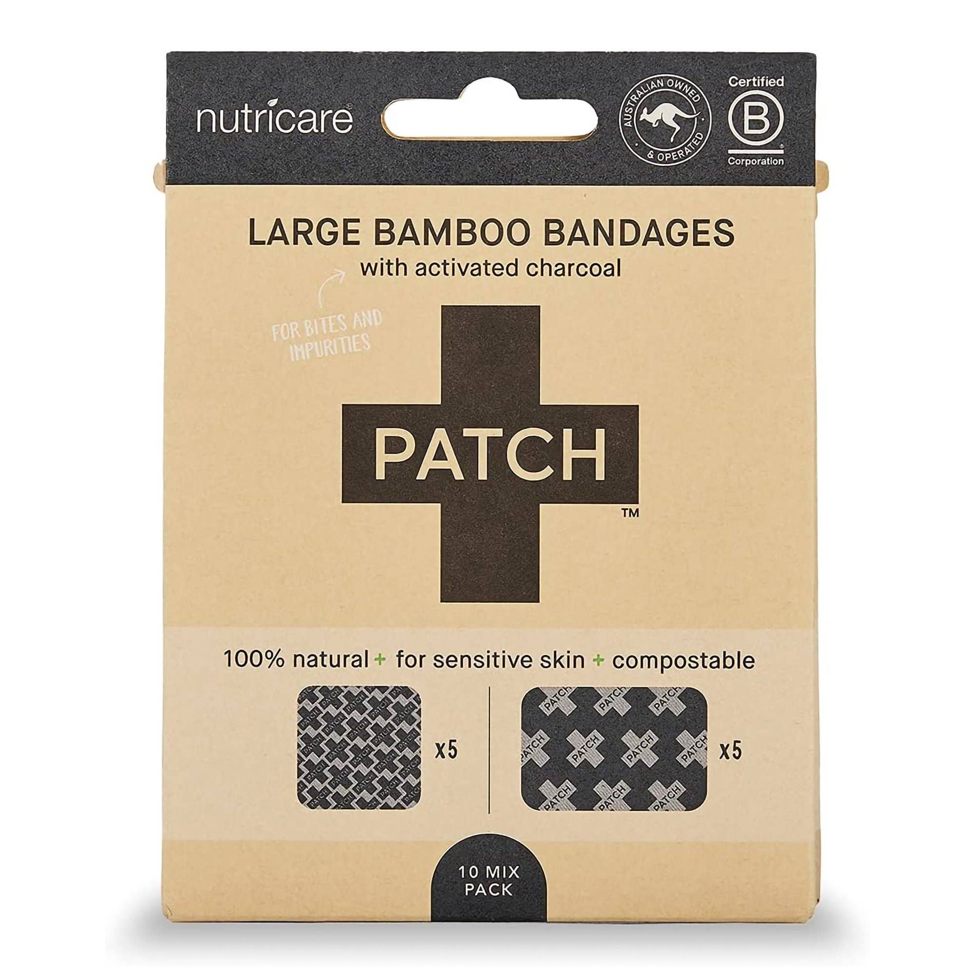 Patch Adhesive Strip with Charcoal, 3/4 x 3 Inch - 5/BX