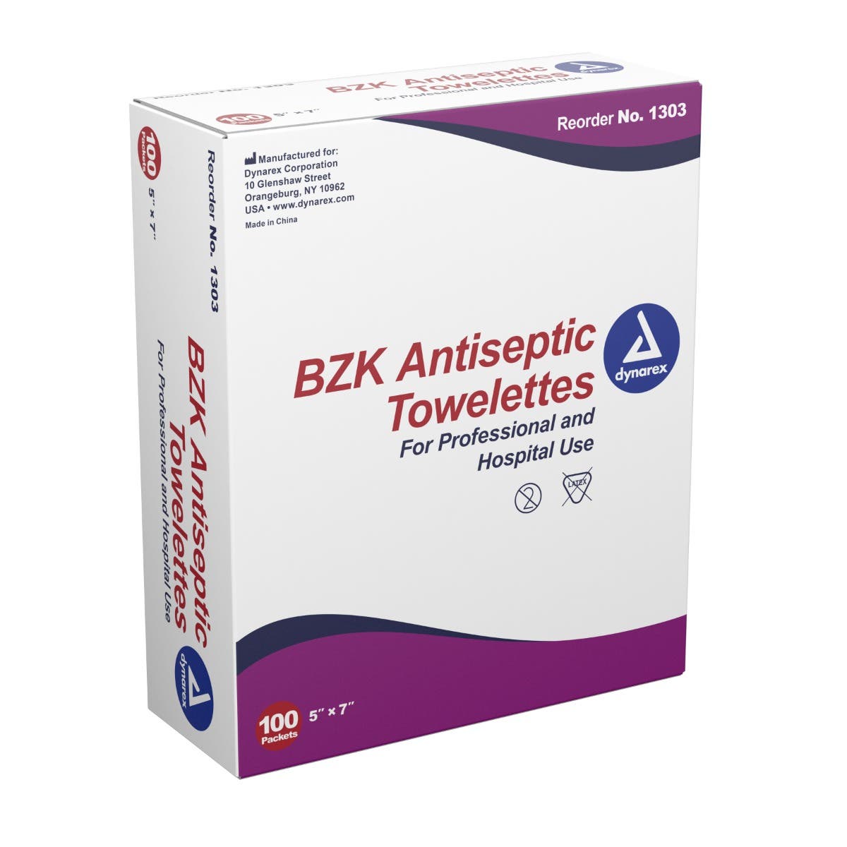 Personal Wipe Dynarex Individual Packet BZK (Benzalkonium Chloride)