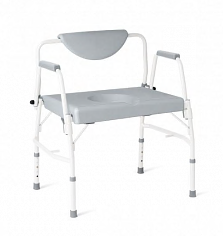 Steel Bariatric Drop-Arm Commode, 1000 lb. Weight Capacity