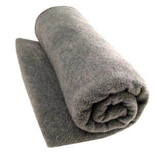 Washable Wool Woven Blanket in Gray - 66" X 84"