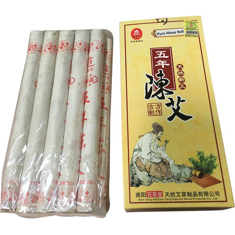 Pure Moxa Rolls for Moxibustion - 0.7" x 8.2" 10 Per Box