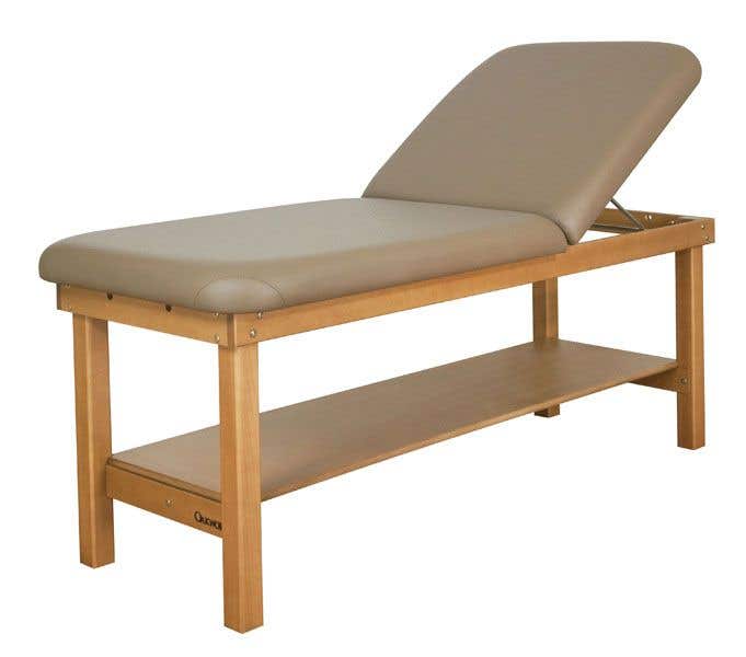 Oakworks Seychelle Wave Backrest Spa Table with Shelf - 30" Width