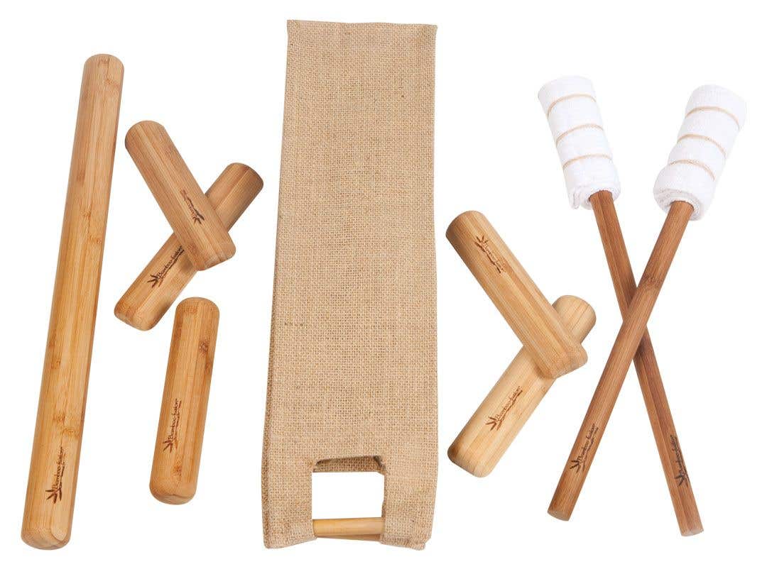 Bamboo-Fusion® Bamboo Stick Set for Seated Chair Massage