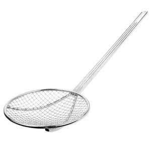 Thunder Group SLSKR613 6 Round Skimmer, Nickle Plated, Nickel Plated, Wire Mesh, Silver
