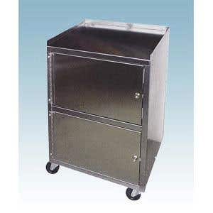 Stainless Cart With Dual Locking Cabinets