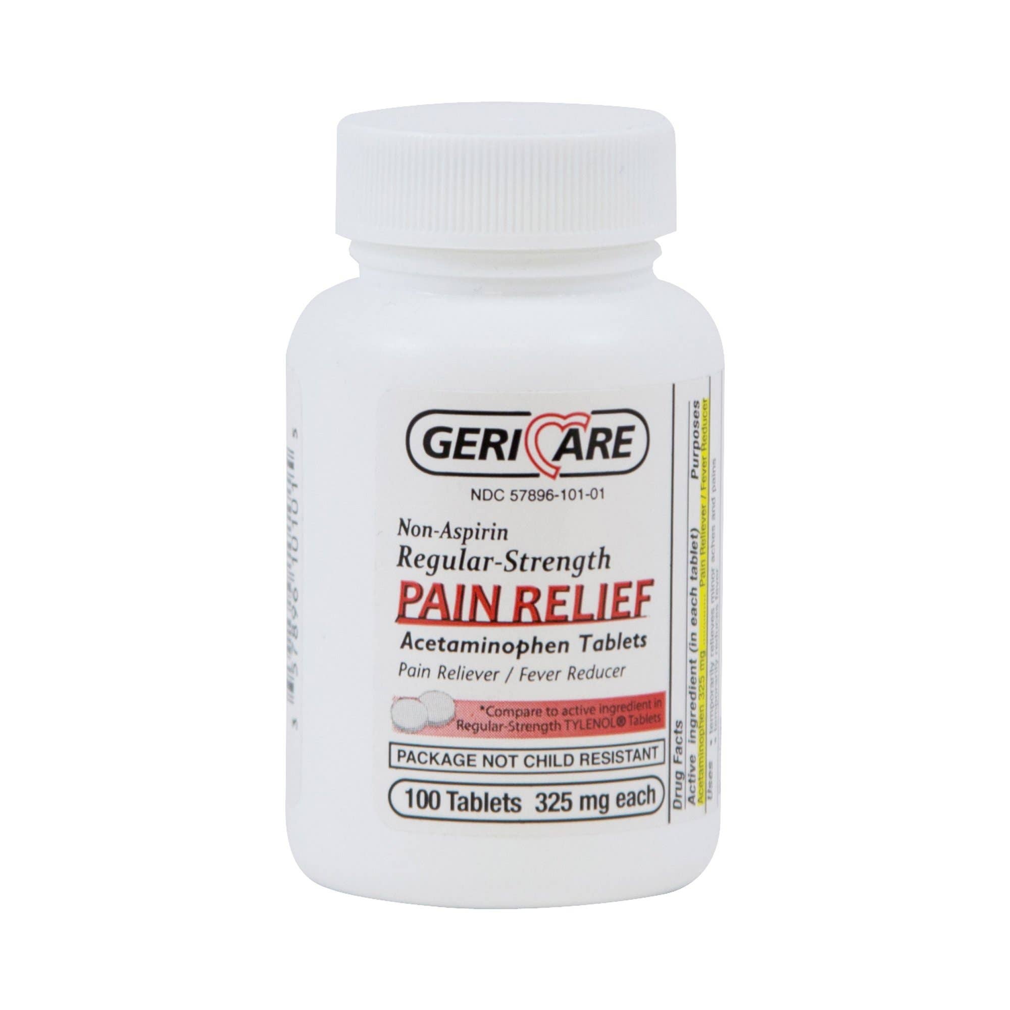 Geri-Care Acetaminophen Pain Relief - 100/BT