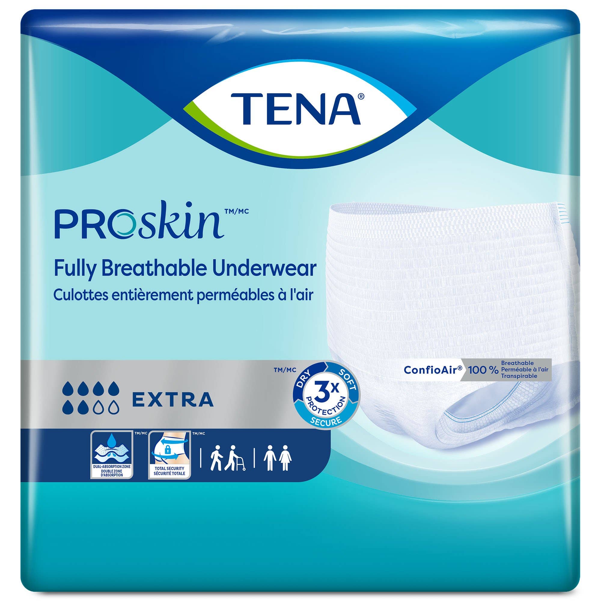 Tena Extra Absorbent Underwear, Extra Extra Large - 48/CS