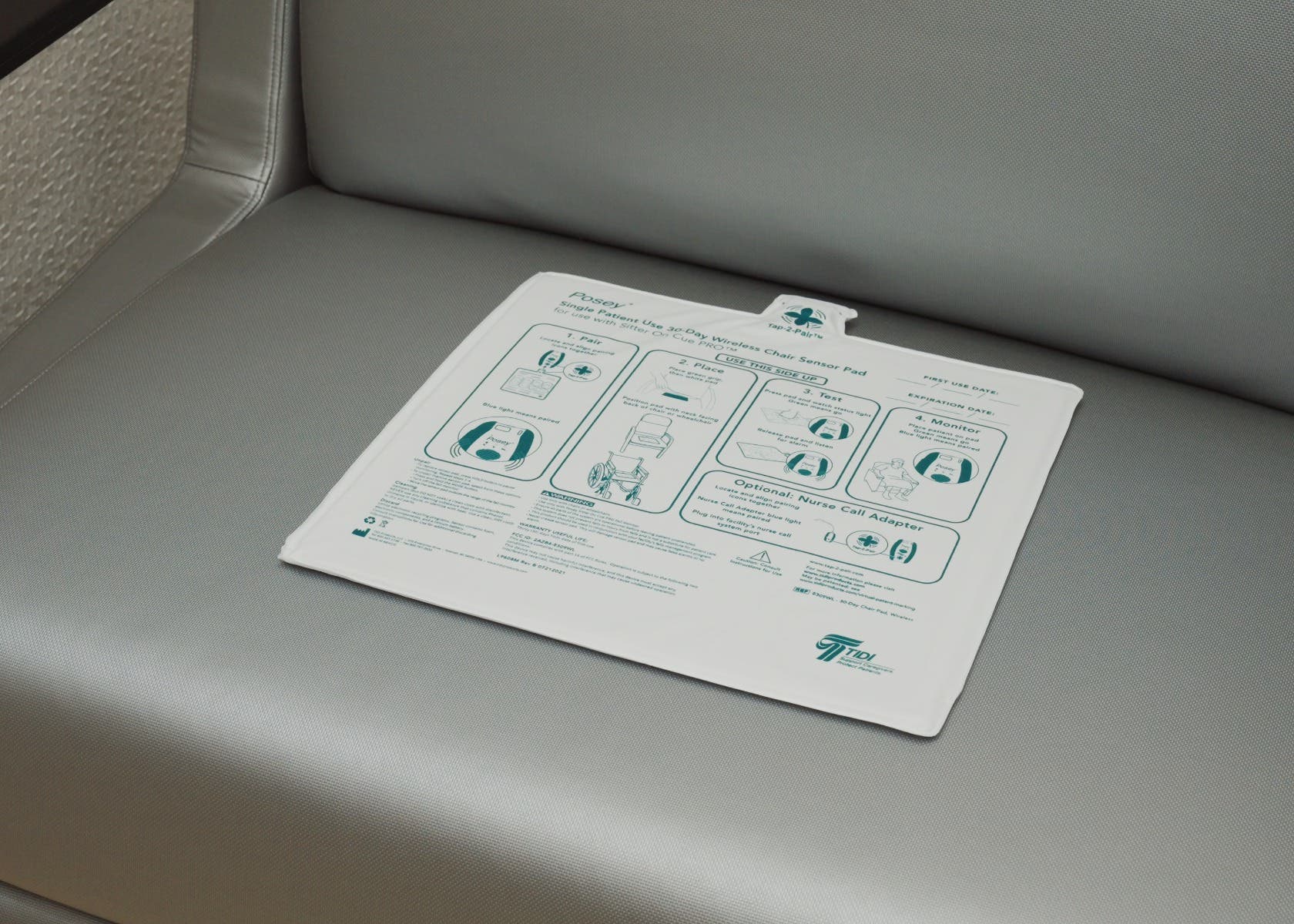 Posey® Wireless Chair Sensor Pad; 13” x 13”