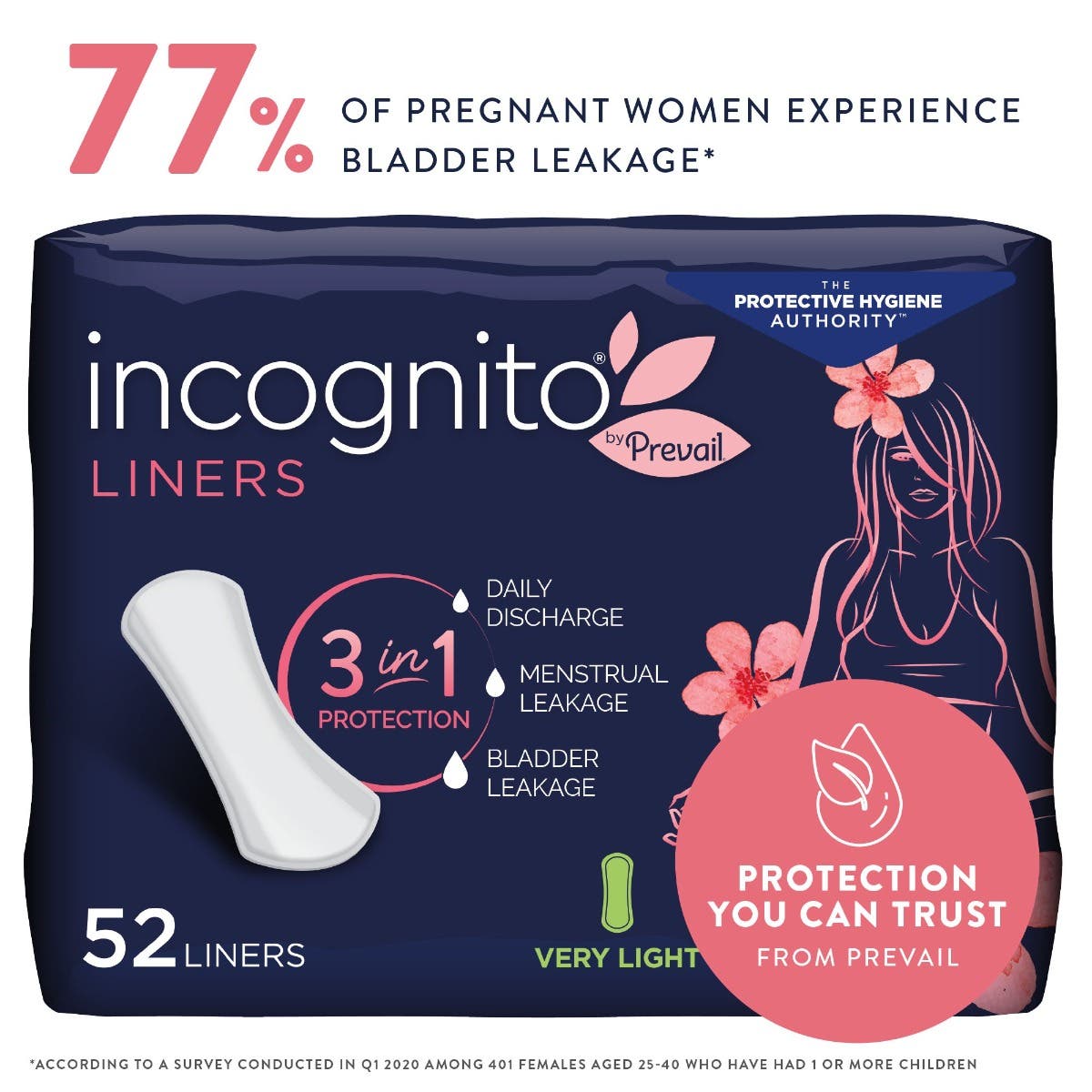 Prevail Incognito Light Absorb Liner BG/26