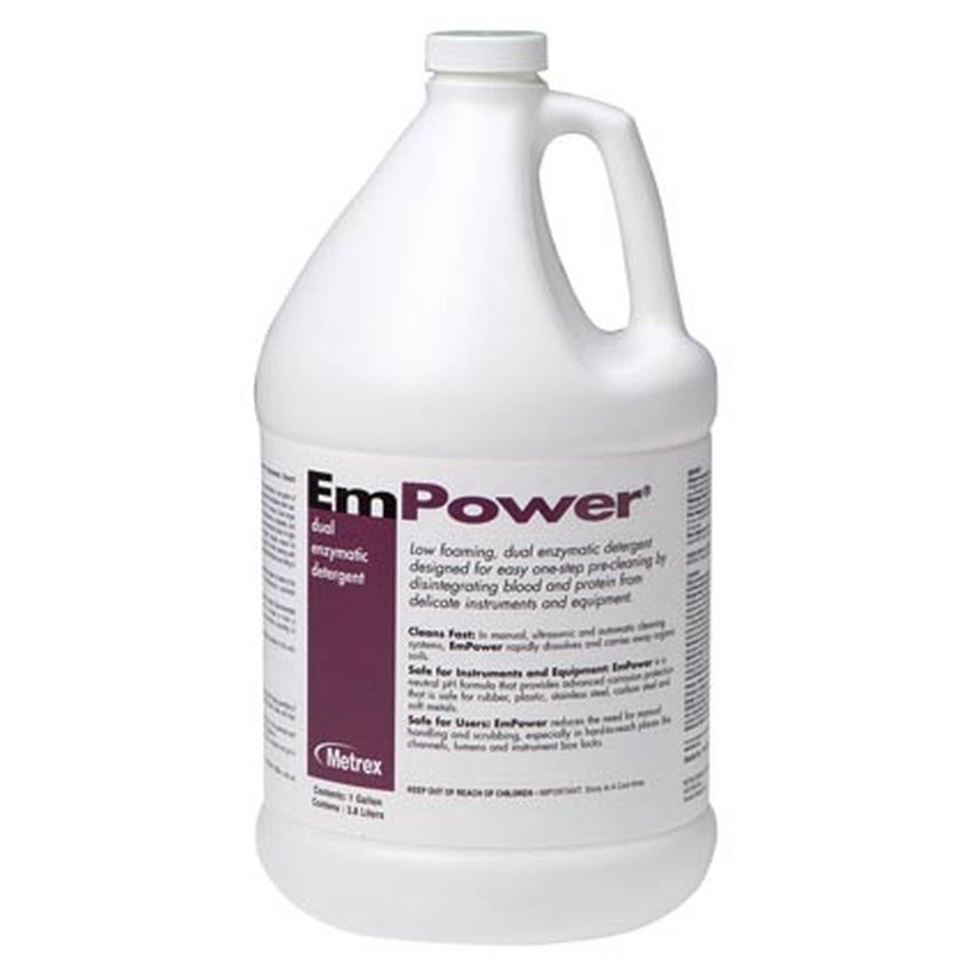 EmPower Dual Enzymatic Instrument Detergent, 1 gal Jug - 1/EA