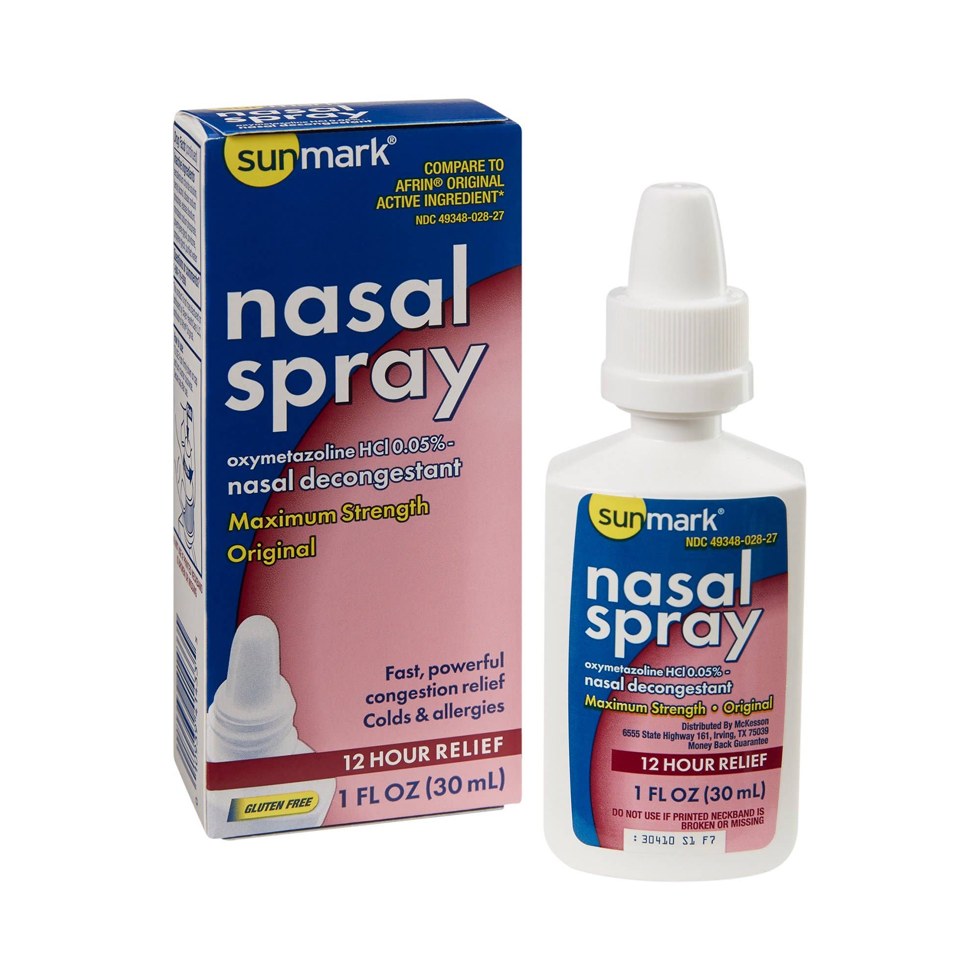 Sunmark Nasal Spray Maximum Strength Nasal Decongestant