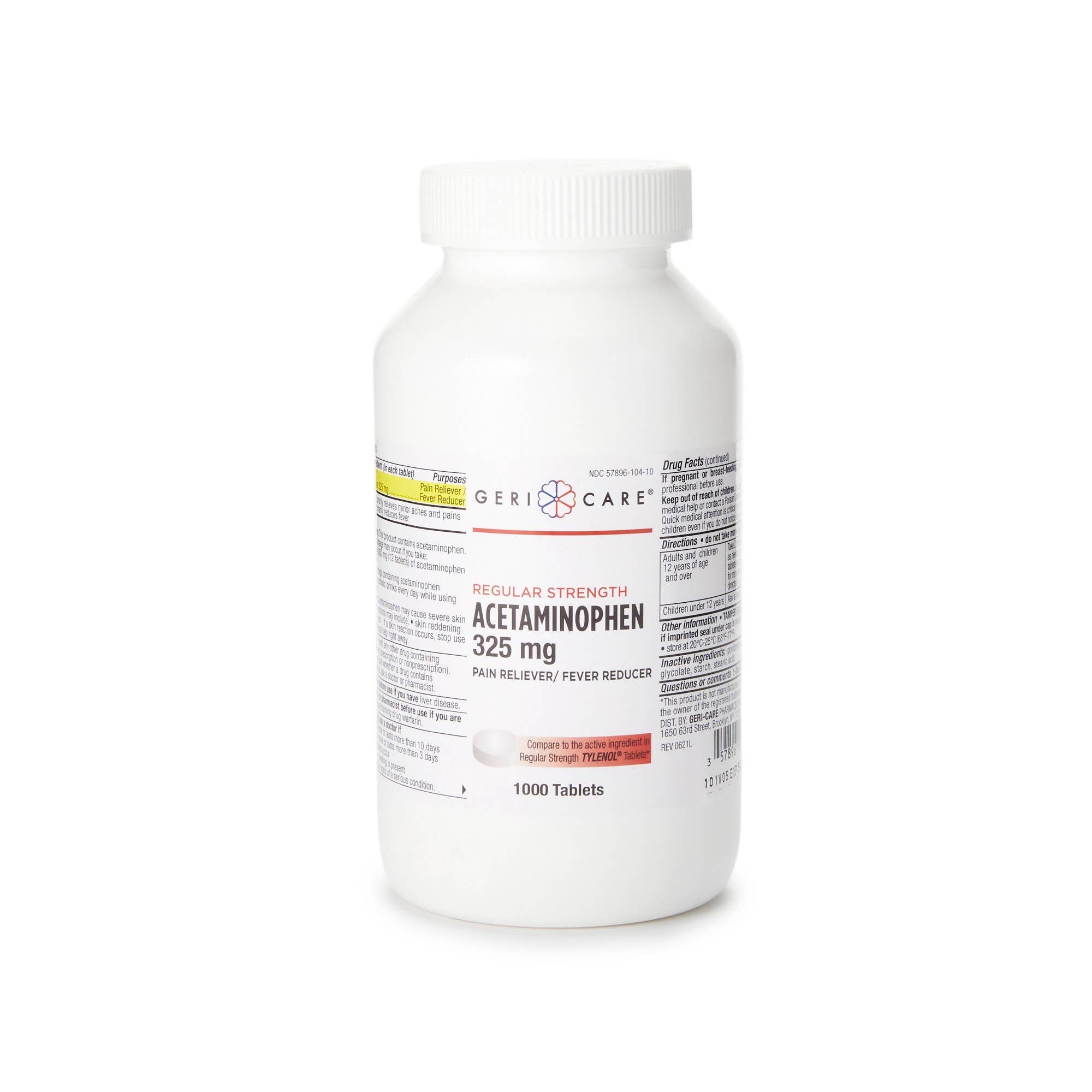 Geri-Care® Acetaminophen Pain Relief 325 MG - 1000/BT- BT/1