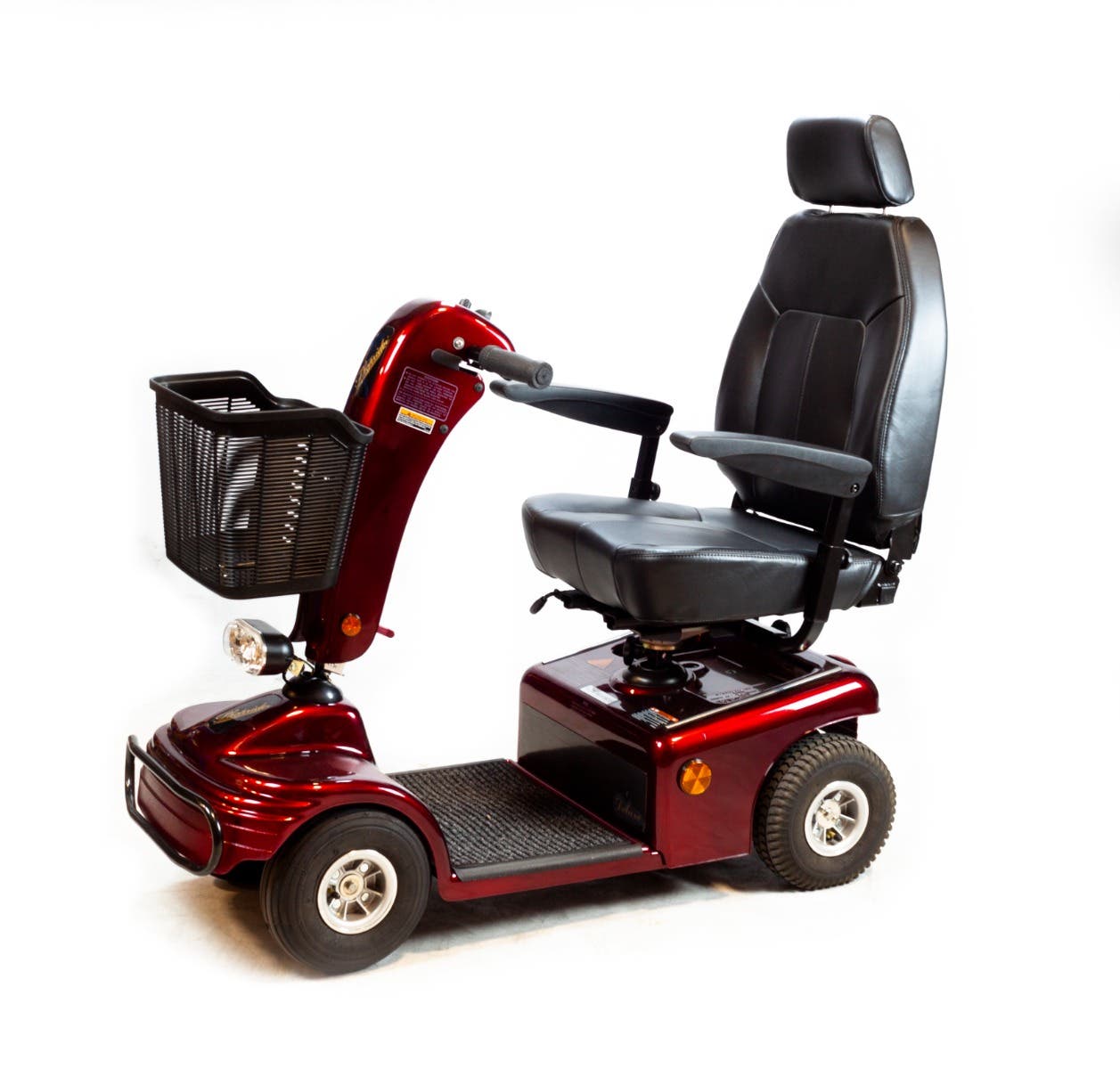 Shoprider Sunrunner 4 Wheel Scooter - Burgundy Red