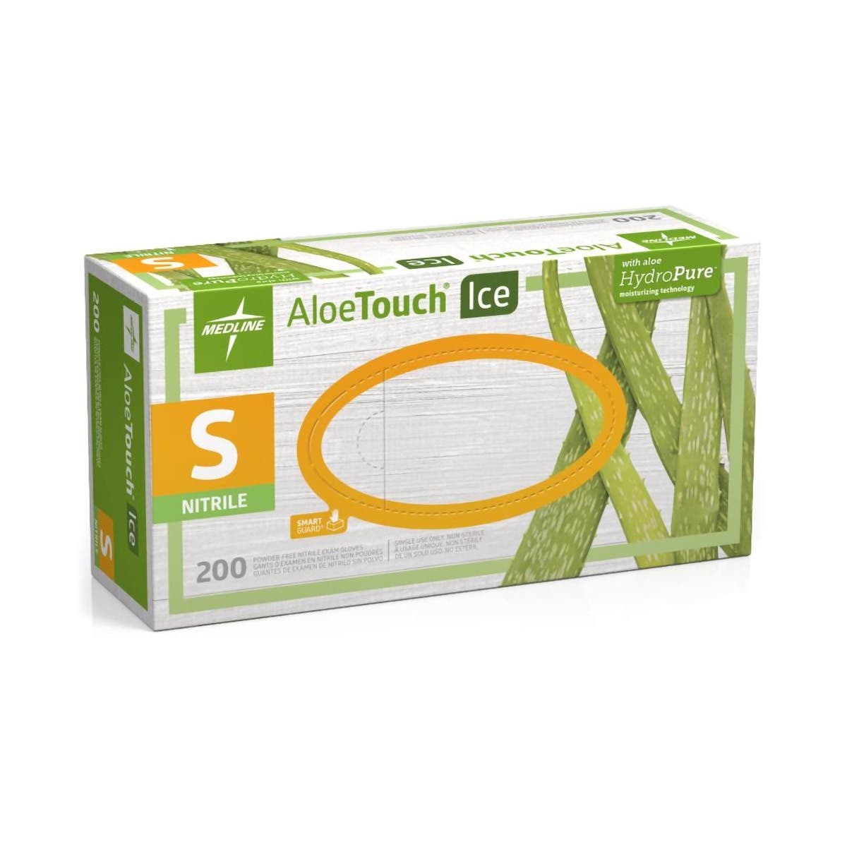 Aloetouch® Ice™ Nitrile Standard Cuff Length Exam Glove, Green