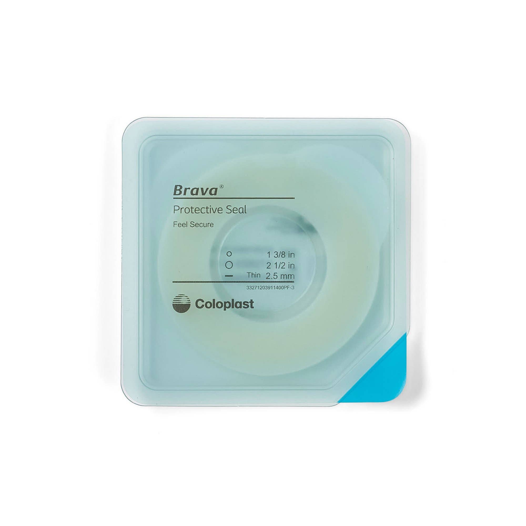 Skin Barrier Ring Brava Thin Moldable, Standard Wear Adhesive without Tape Without Flange Universal System Polymer 1-3/8 Inch and Up Opening 1-3/8 W I