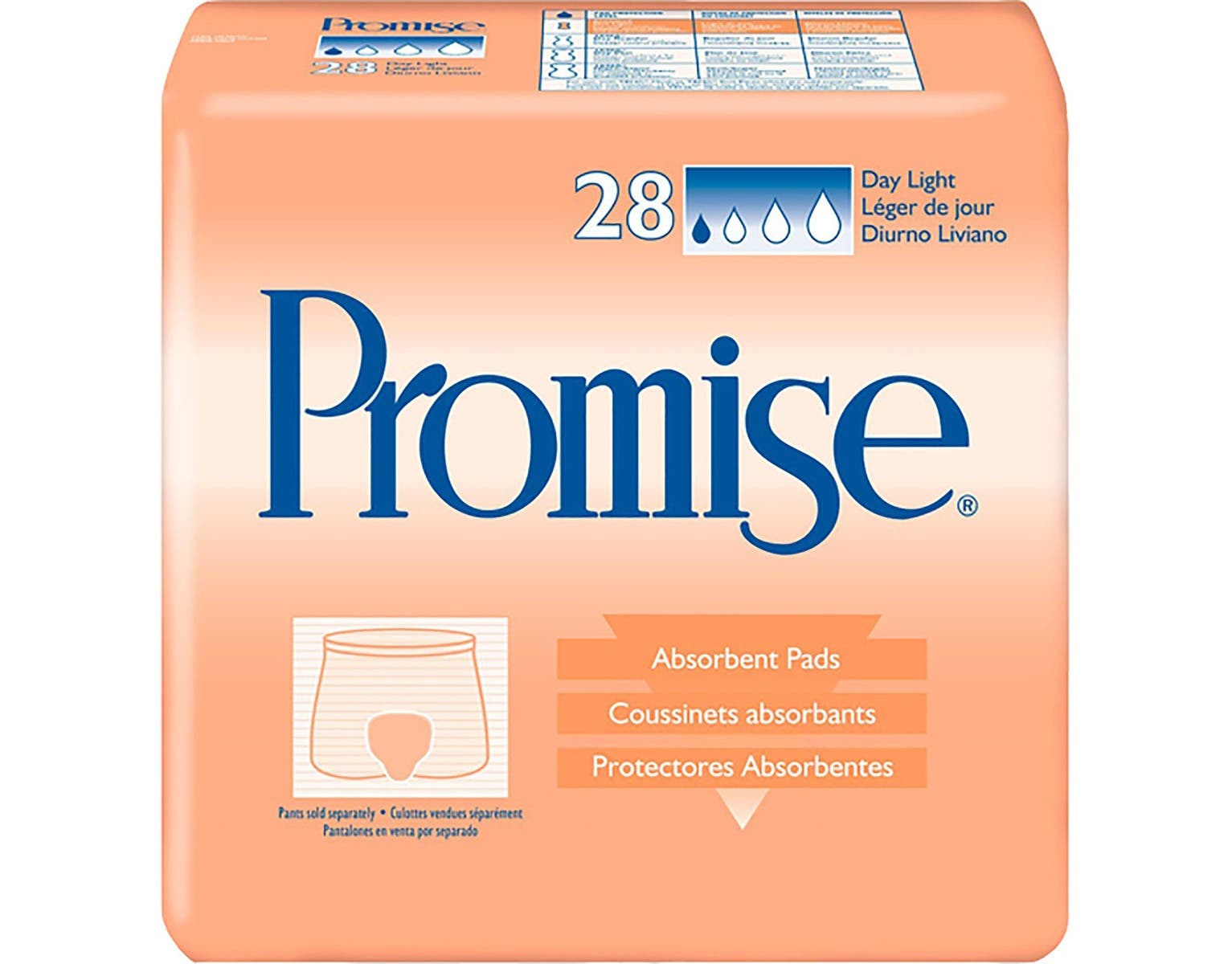 Tena® Promise® Day Light Incontinence Liner, 15-Inch Length- CS/84