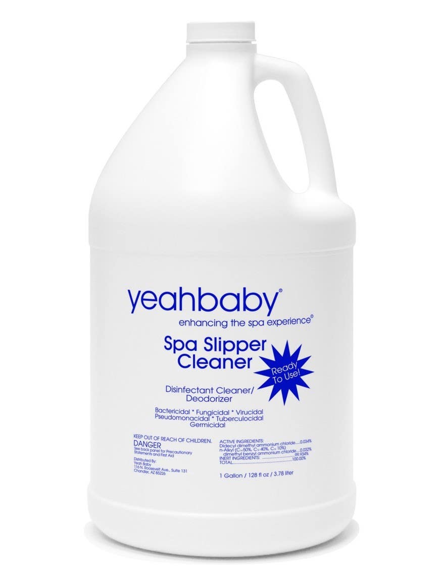 Yeah Baby Spa Slipper Disinfectant - Spa Sandal Cleaner - 1 Gallon