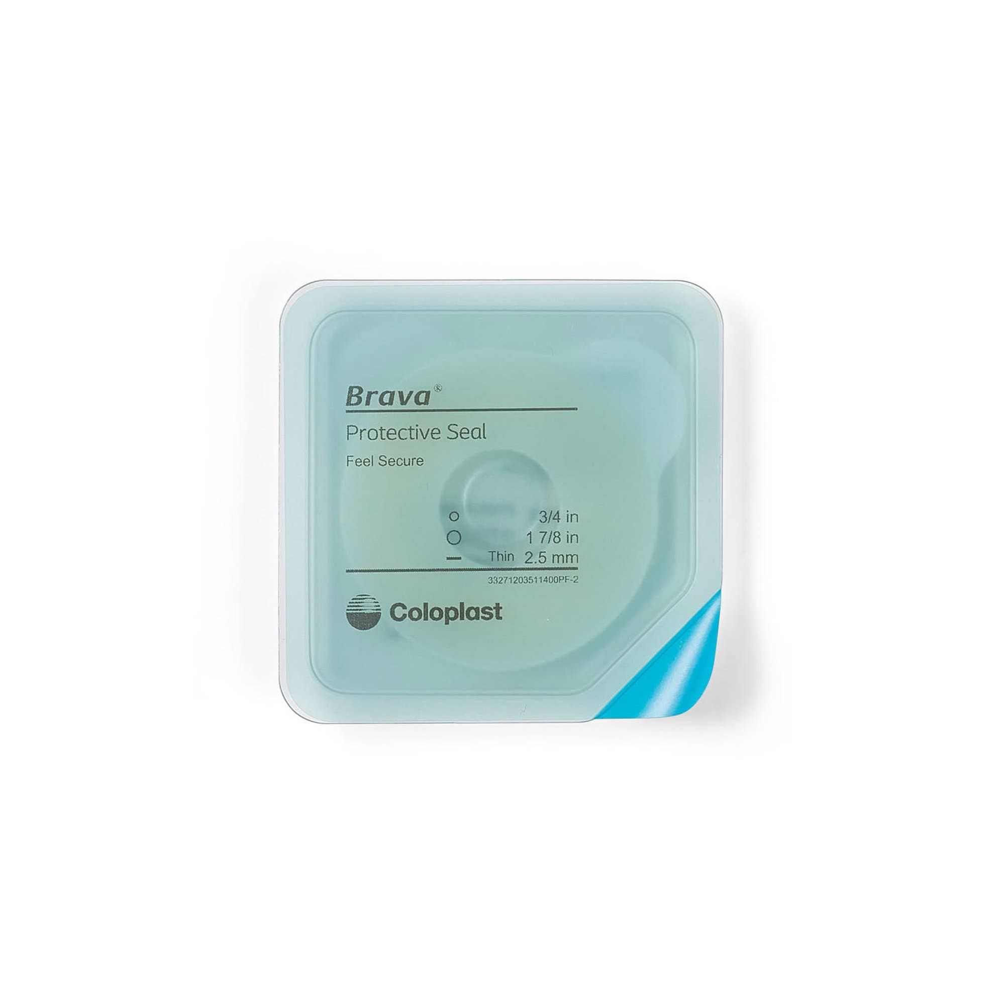 Skin Barrier Ring Brava Thin Moldable, Standard Wear Adhesive without Tape Without Flange Universal System Polymer Less than 1-1/8 Inch Opening 1-1/8