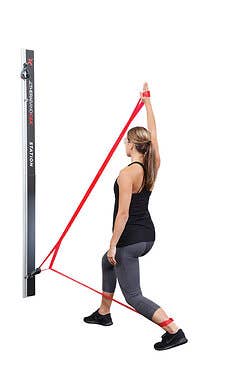 Theraband® CLX™ Wall Station get 3 Theraband® CLX™ 25-yard Bulk Rolls and Biofreeze® Professional Gravity Pack Sample Dispenser