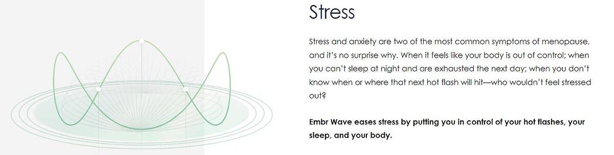 Ease stress from hot flashes
