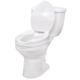 Elevated Toilet Seat with Lid - 4", or 6"