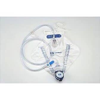 Curity Bedside Drainage Bag - w/ Anti-Reflux Chamber and SplashGuard Drain Spout