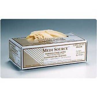 Medi Source Powder-Free Latex Exam Gloves