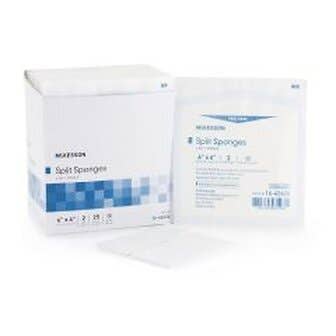 McKesson I.V. / Drain Split Dressing, 4 x 4"