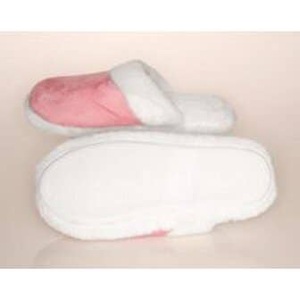 Lady's Suede Fur Trimmed Slipper