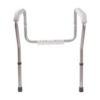 HealthSmart Adjustable Germ-Free Toilet Rails Safety Arms - Each