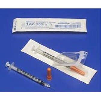 MONOJECT Softpack Insulin Syringes 1 cc/ml -  29g x 1/2" 8881601358
