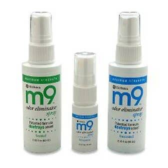 m9 Odor Eliminator Spray - 2 oz. pump, scented & unscented