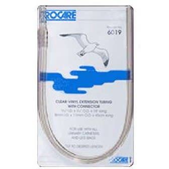 Clear-Vinyl Extension Tubing - 18" - Tubing W/Cnctr 18in Clear Viny