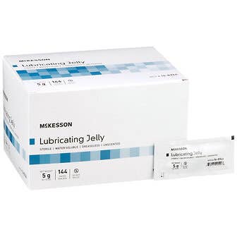 McKesson Sterile Lubricating Jelly Lube - 5gm Foilpacks
