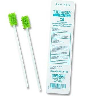 Toothette Plus Oral Swabs with Mouth Refresh Solution