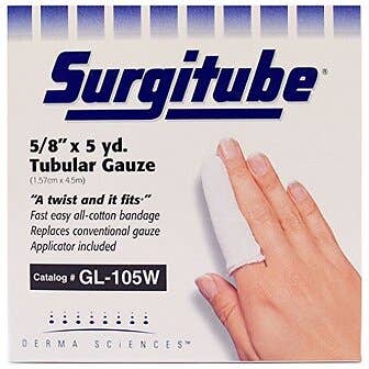 Surgitube Tubular Gauze Roll White 5/8"