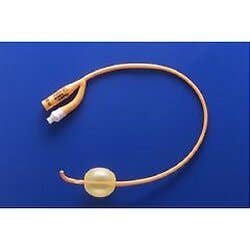 pureGOLD Coude  PTFE-Coated Latex Foley Catheter - 2-way, 5cc