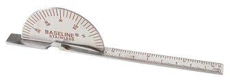 Stainless Steel Finger Goniometer - 6" Deluxe