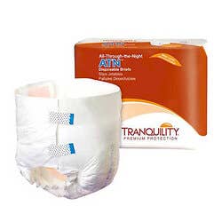 Tranquility ATN  All-Through-the-Night Disposable Briefs- Youth/X-Small