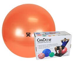 CanDo inflatable ball, orange, 55 cm (22"), boxed