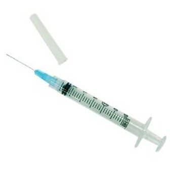 3 mL Luer-Lok Syringe with 25 gauge x 5/8" PrecisionGlide Detachable Needle - Box of 100